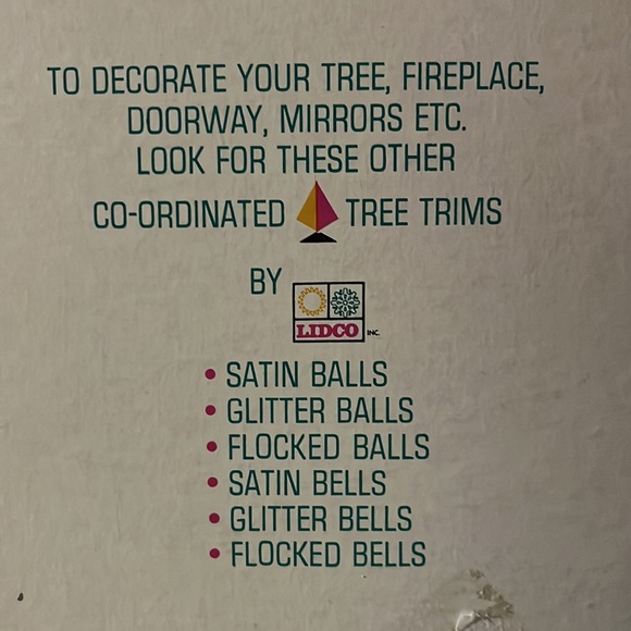 2 Vintage Tree Trims by Lidco Tinsel Garland Metallic Blue & Green - Picture 4 of 4